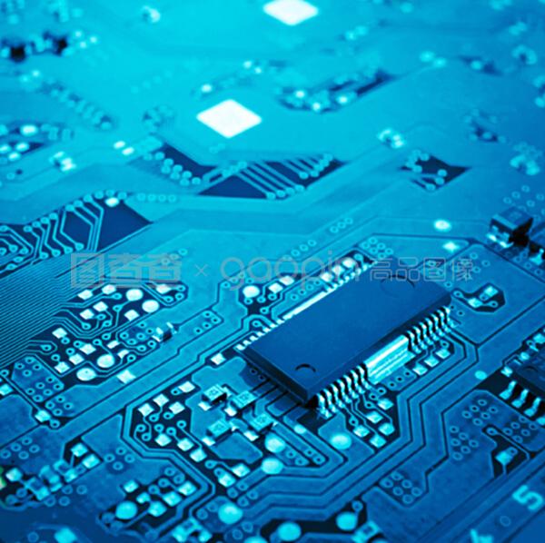 關閉藍色電路板集成電路的設計流程